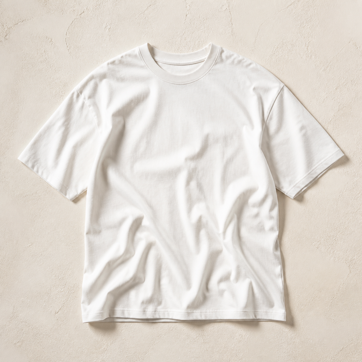 Essential Heavyweight Tee — Chalk White