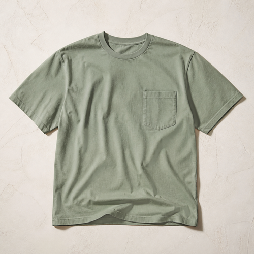 Boxy Pocket Tee — Sage Green