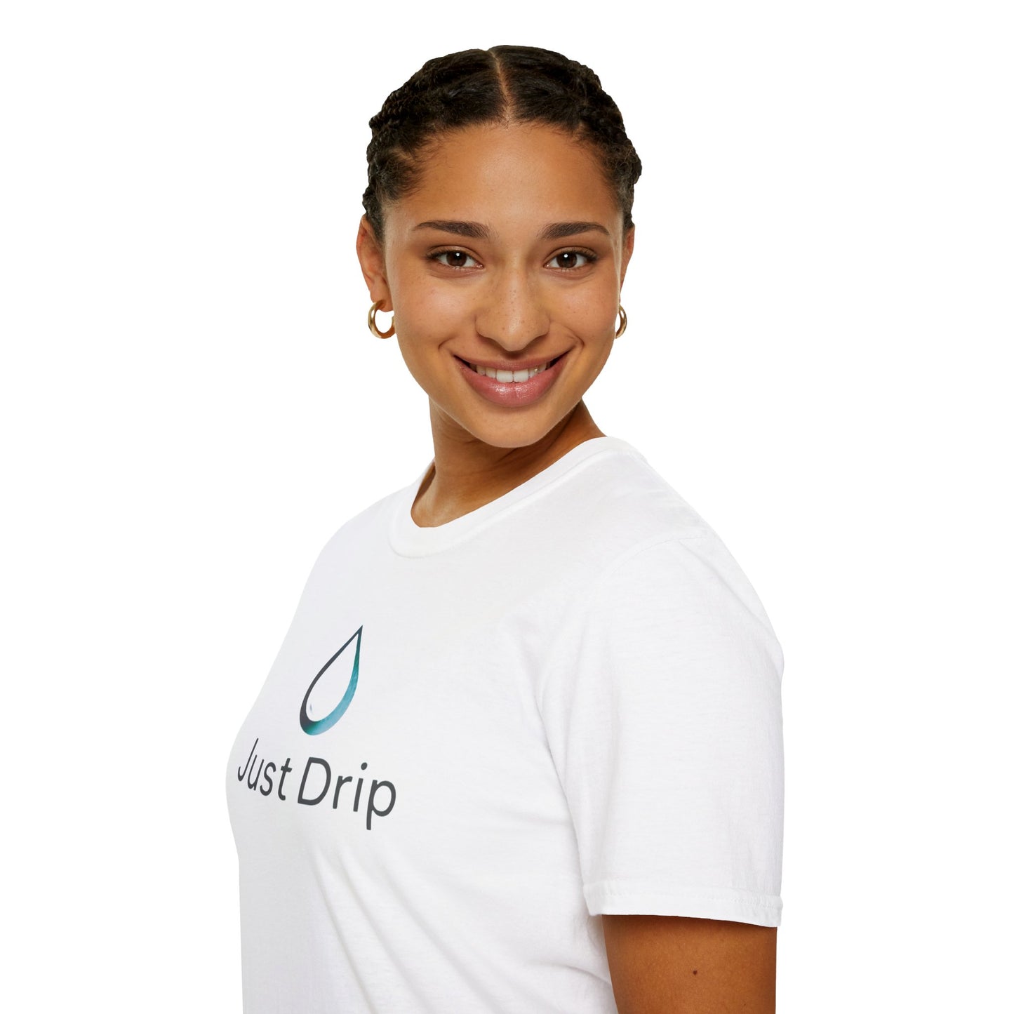 Camiseta unisex Just Drip Softstyle: diseño minimalista para una comodidad informal 