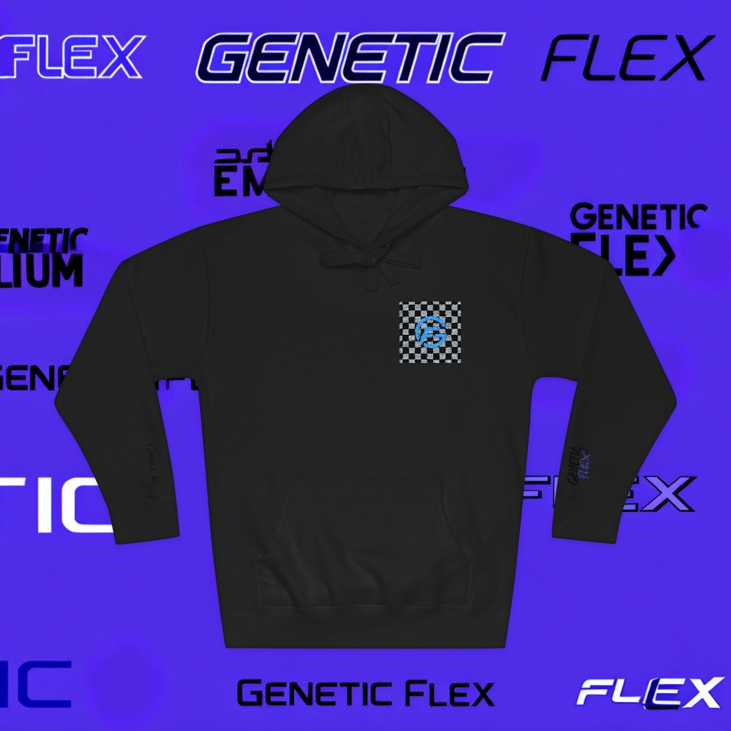 Genetic Flex Unisex Fleece Hoodie - Trendy Graphic Hoodie for Casual Outfits, Stylish