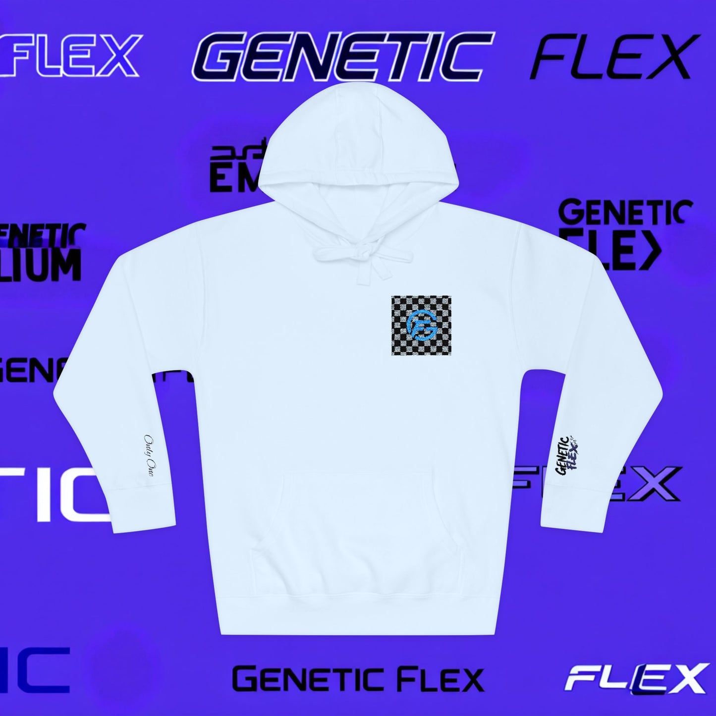 Genetic Flex Unisex Fleece Hoodie - Trendy Graphic Hoodie for Casual Outfits, Stylish