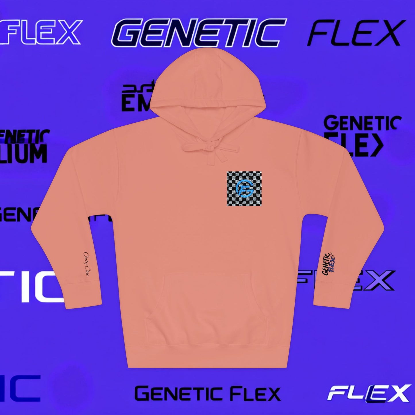 Genetic Flex Unisex Fleece Hoodie - Trendy Graphic Hoodie for Casual Outfits, Stylish