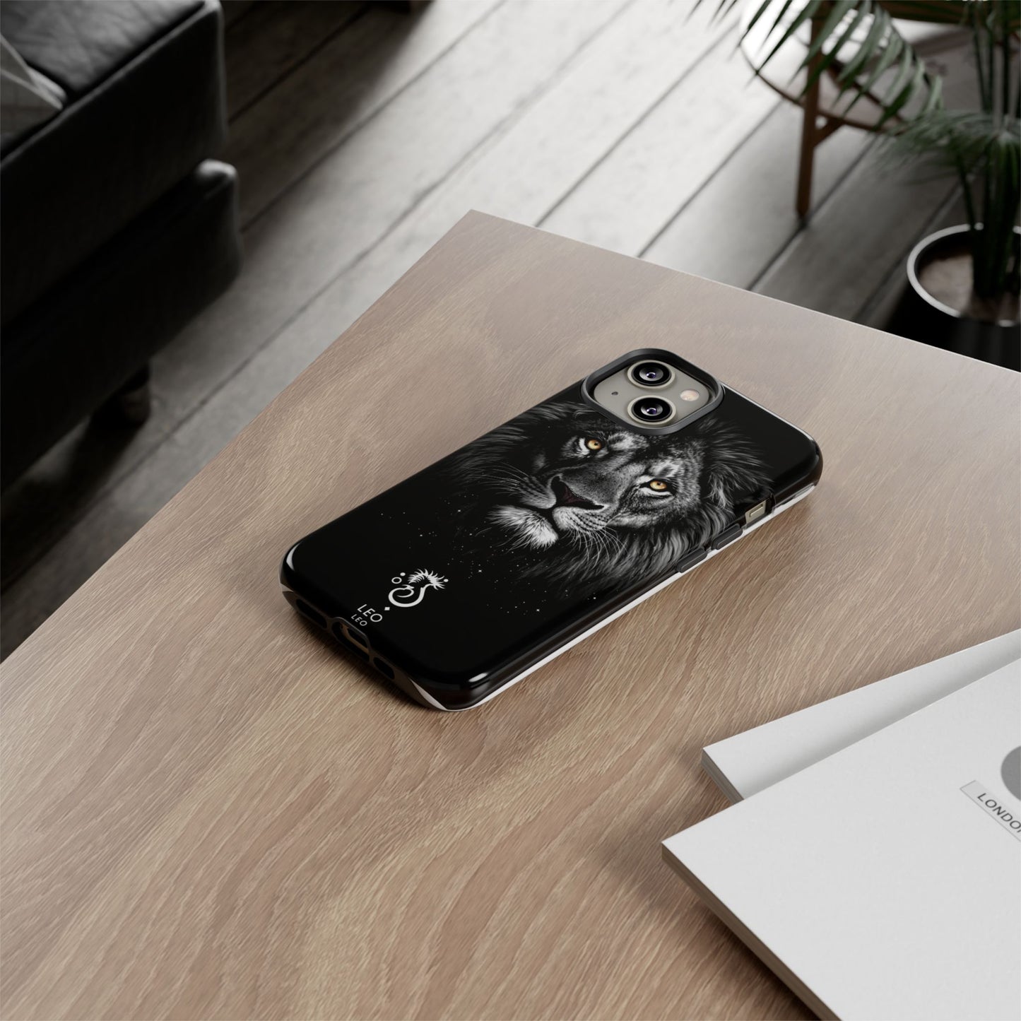 Funda para teléfono Leo Lion: resistente y elegante.
