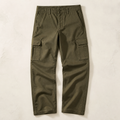 Cotton Cargo Trousers — Olive