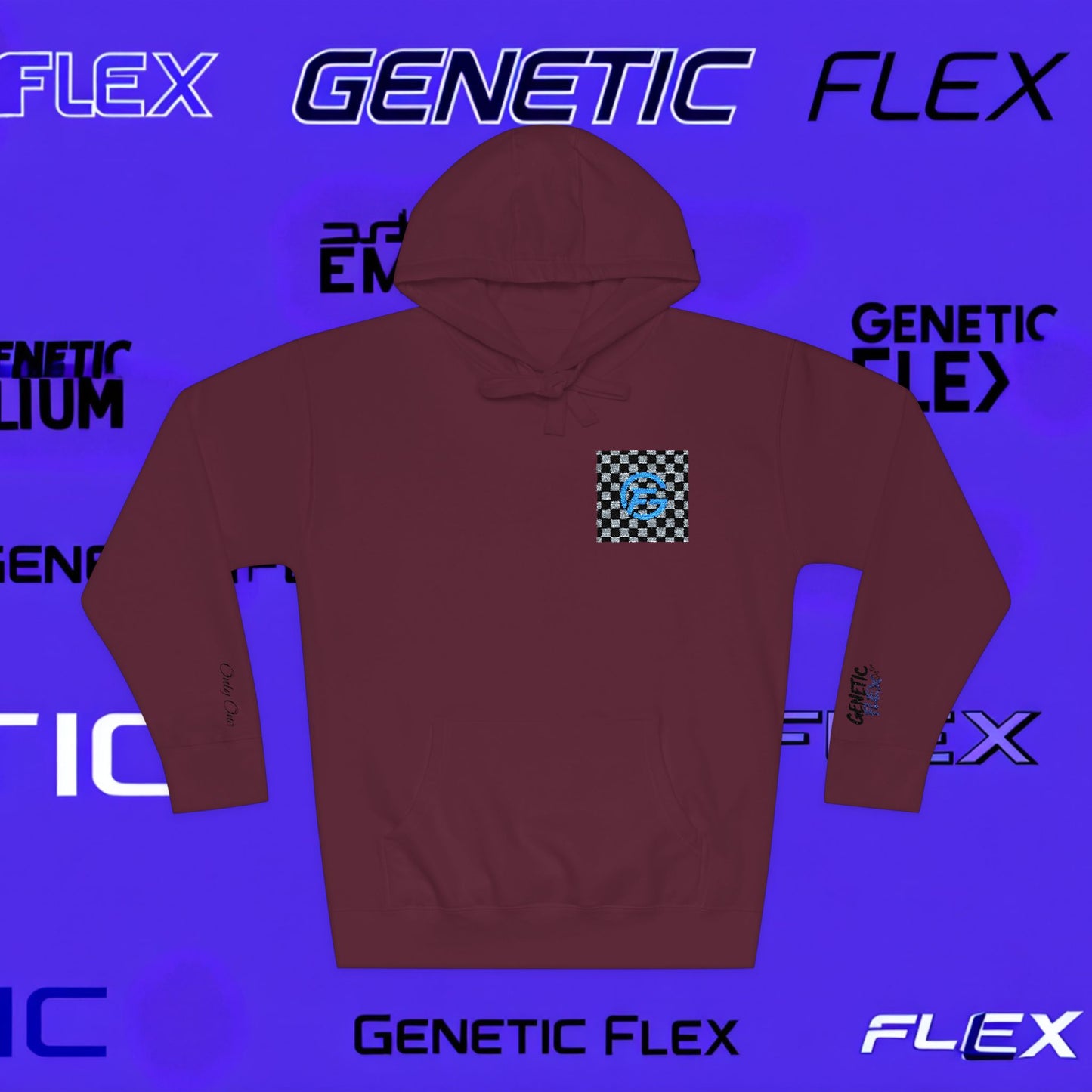 Genetic Flex Unisex Fleece Hoodie - Trendy Graphic Hoodie for Casual Outfits, Stylish