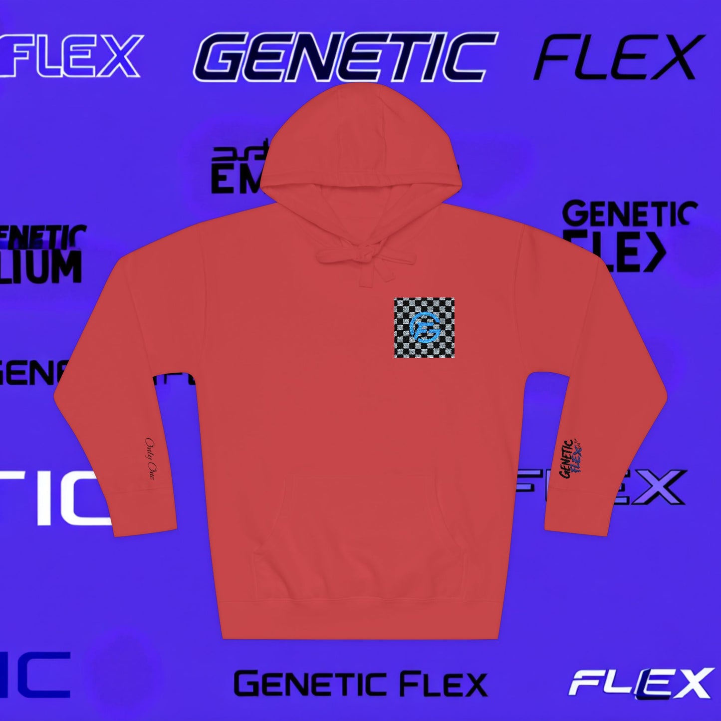 Genetic Flex Unisex Fleece Hoodie - Trendy Graphic Hoodie for Casual Outfits, Stylish