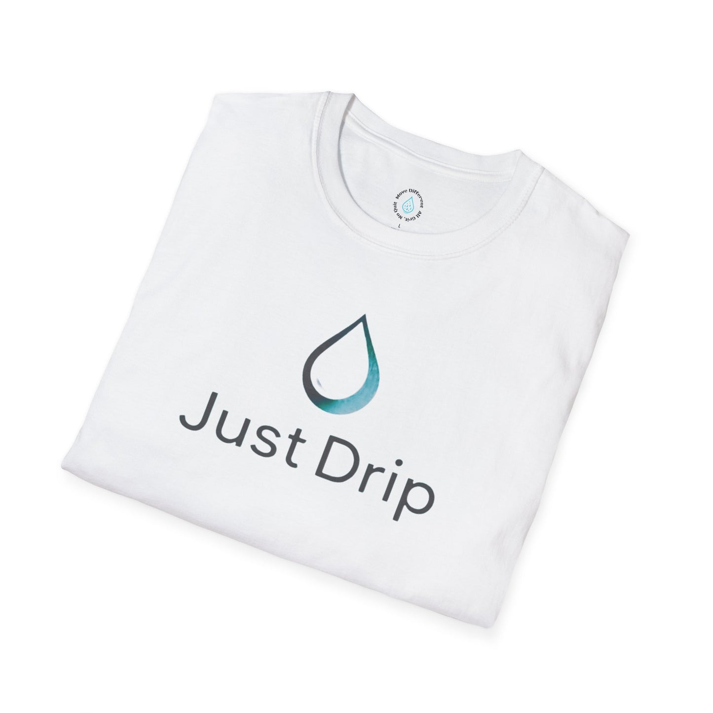 Camiseta unisex Just Drip Softstyle: diseño minimalista para una comodidad informal 
