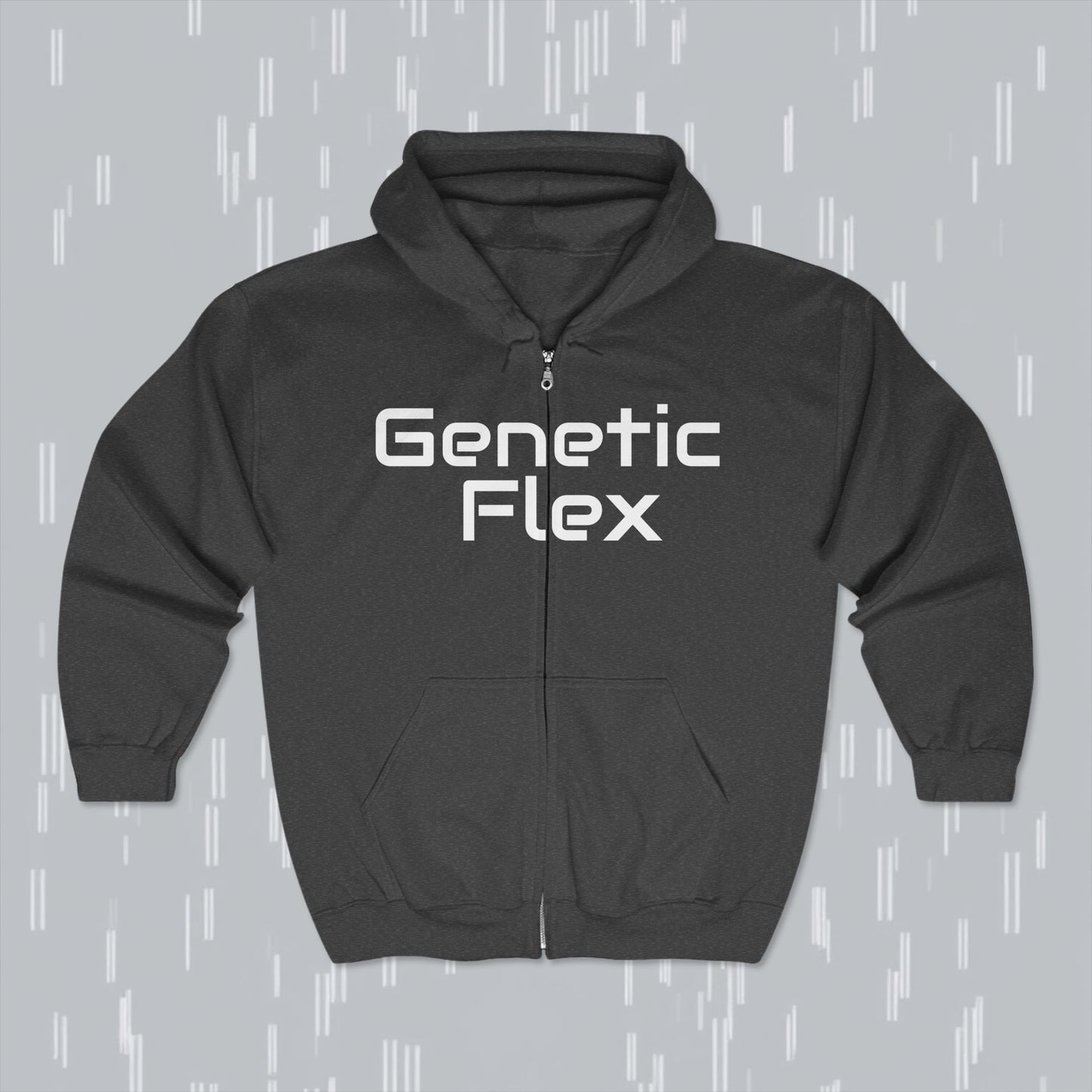 Genetic Flex ™ Full Zip Hooded Sweatshirt - Comfortable Fitness Jacket for Gym Lovers