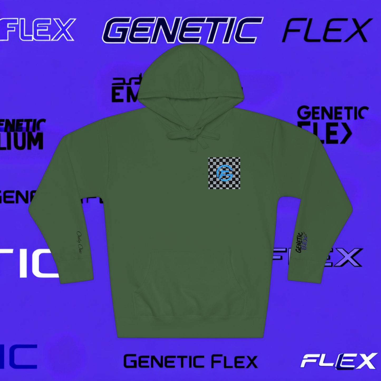 Genetic Flex Unisex Fleece Hoodie - Trendy Graphic Hoodie for Casual Outfits, Stylish