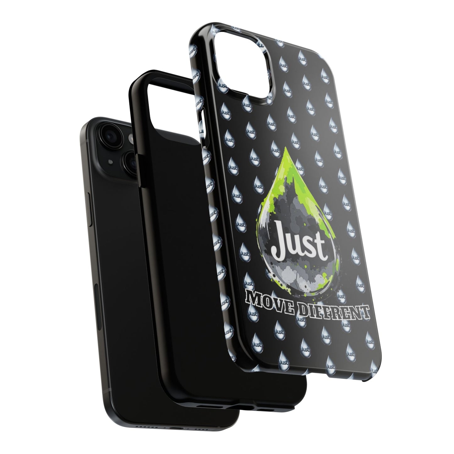 I Phone Case/Samsung  -BY "JUST DRIP"- "Move Different" Design, Durable Protection for Active Lifestyles
