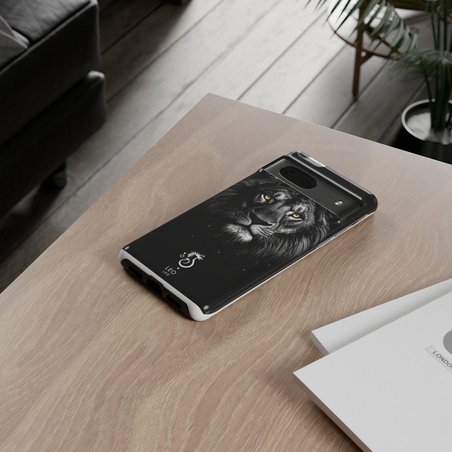Funda para teléfono Leo Lion: resistente y elegante.