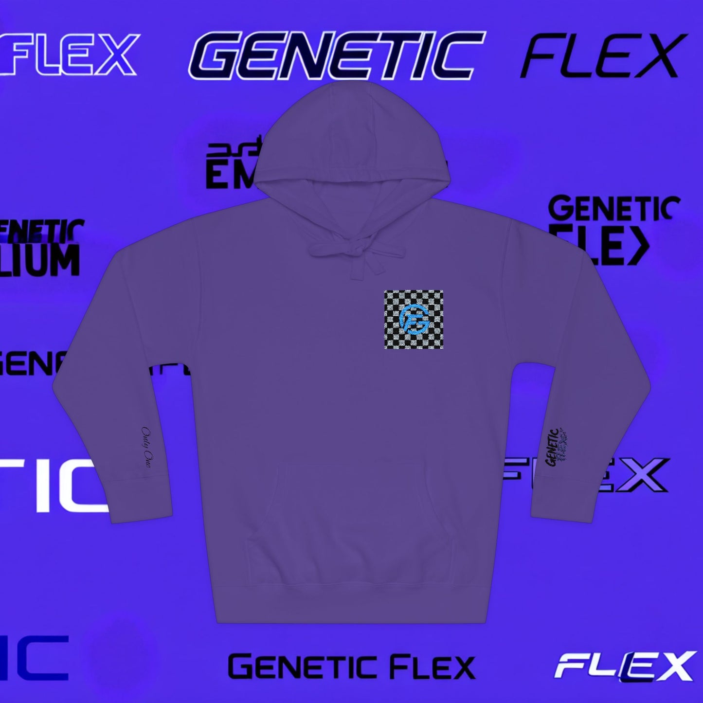 Genetic Flex Unisex Fleece Hoodie - Trendy Graphic Hoodie for Casual Outfits, Stylish