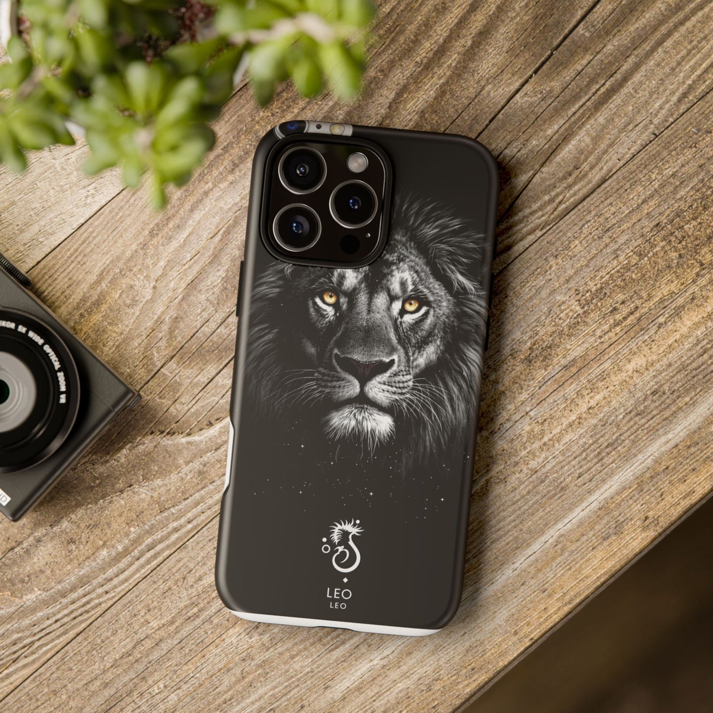 Funda para teléfono Leo Lion: resistente y elegante.