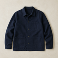 Cotton Chore Jacket — Deep Navy