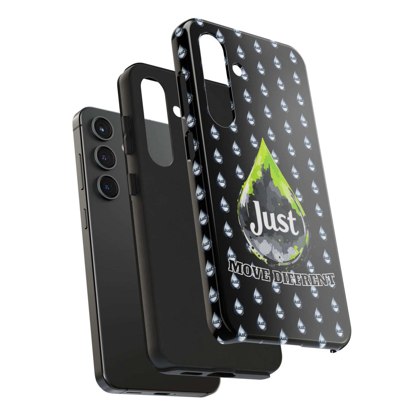 I Phone Case/Samsung  -BY "JUST DRIP"- "Move Different" Design, Durable Protection for Active Lifestyles