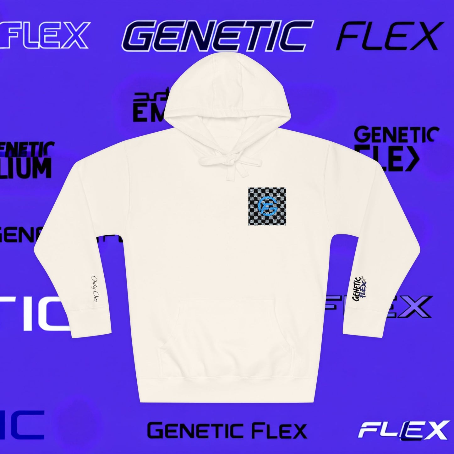 Genetic Flex Unisex Fleece Hoodie - Trendy Graphic Hoodie for Casual Outfits, Stylish