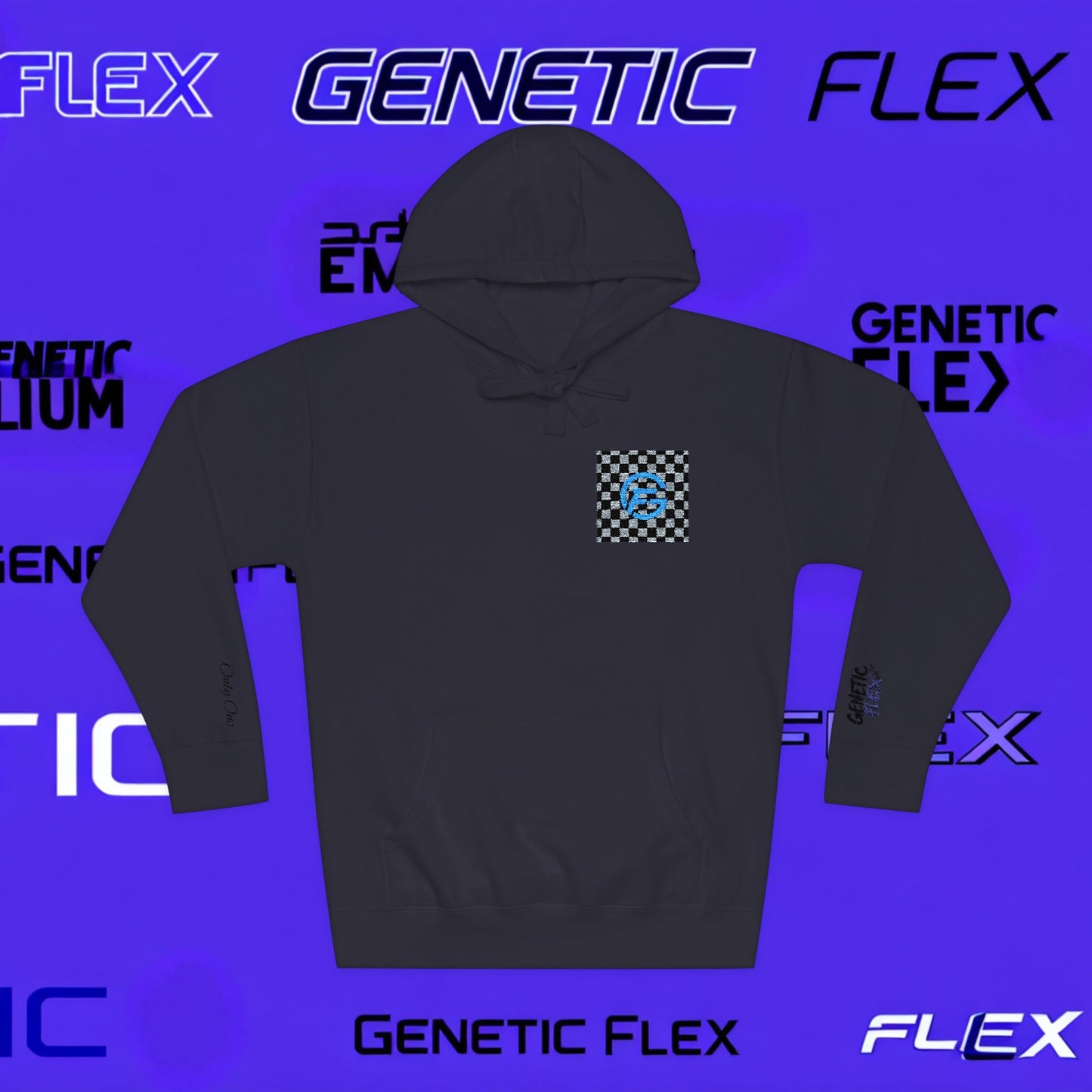 Genetic Flex Unisex Fleece Hoodie - Trendy Graphic Hoodie for Casual Outfits, Stylish