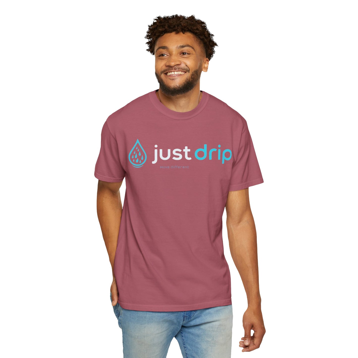 JUST DRIP Male/Female Garment-Dyed T-shirt