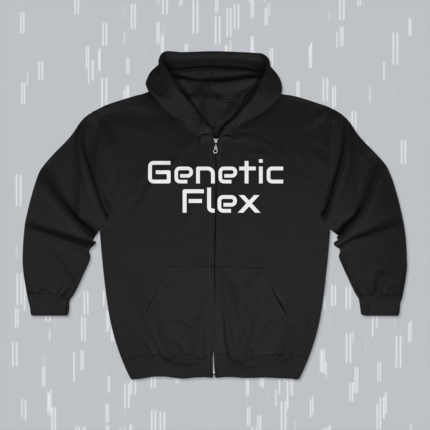 Genetic Flex ™ Full Zip Hooded Sweatshirt - Comfortable Fitness Jacket for Gym Lovers