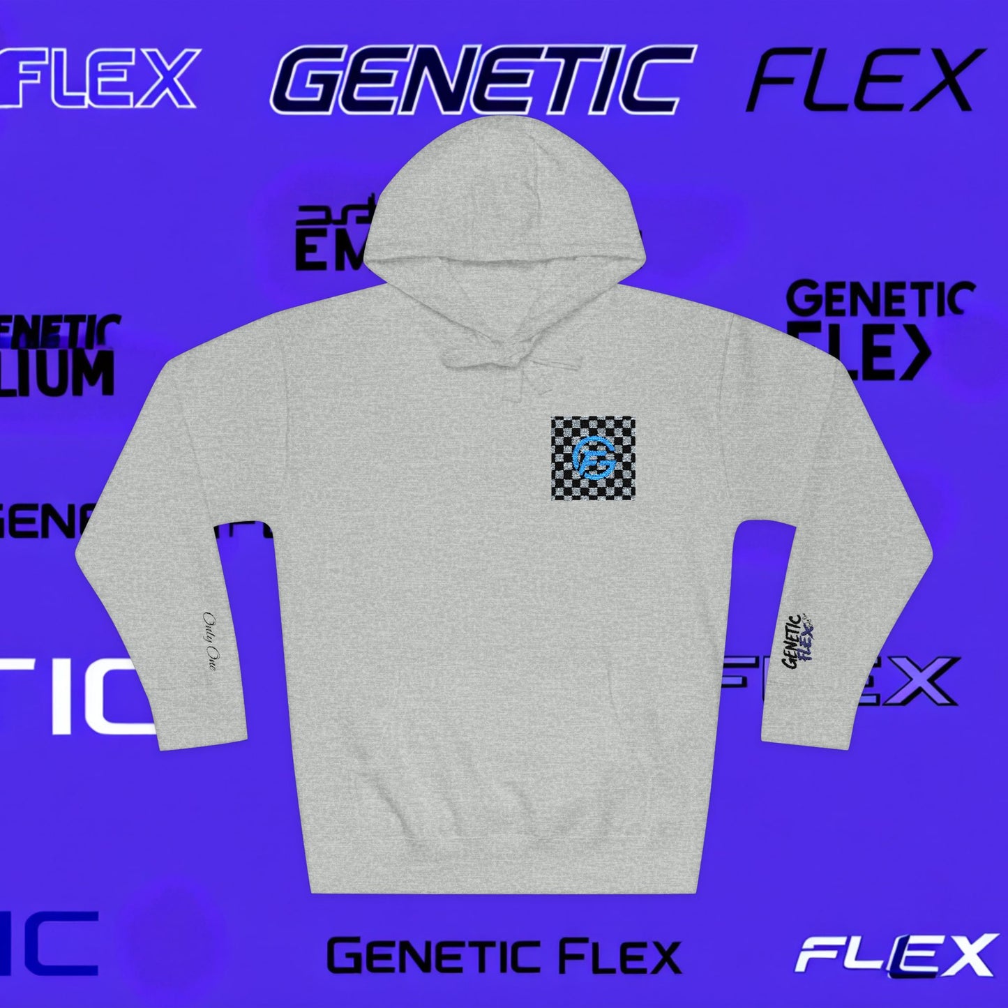 Genetic Flex Unisex Fleece Hoodie - Trendy Graphic Hoodie for Casual Outfits, Stylish