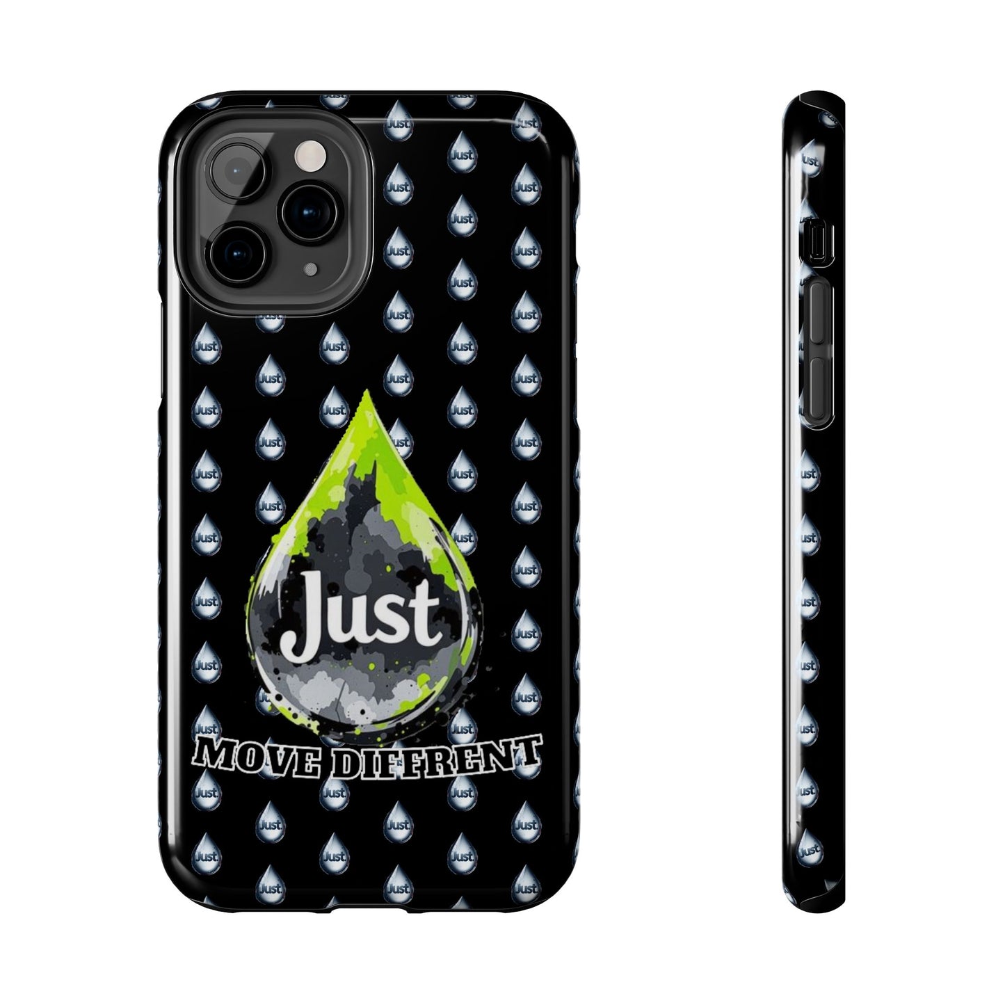 I Phone Case/Samsung  -BY "JUST DRIP"- "Move Different" Design, Durable Protection for Active Lifestyles