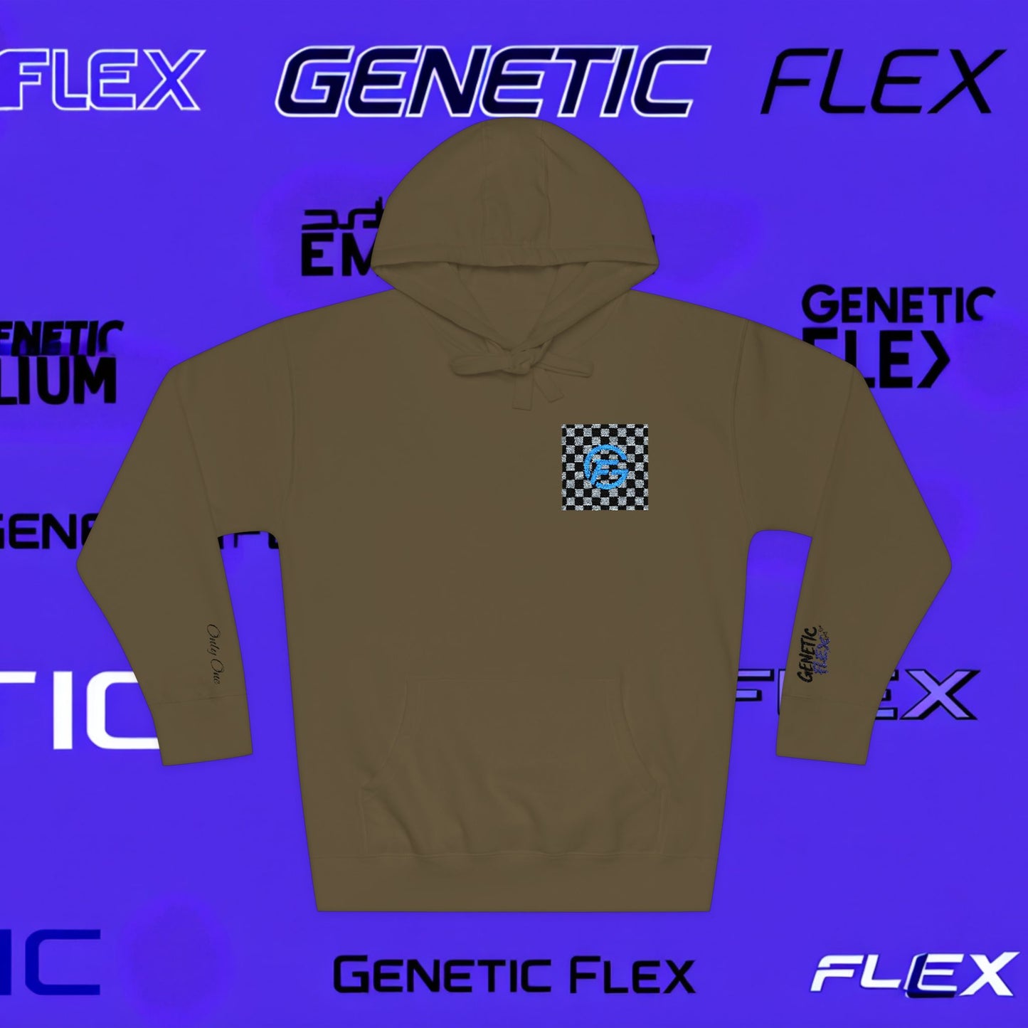 Genetic Flex Unisex Fleece Hoodie - Trendy Graphic Hoodie for Casual Outfits, Stylish