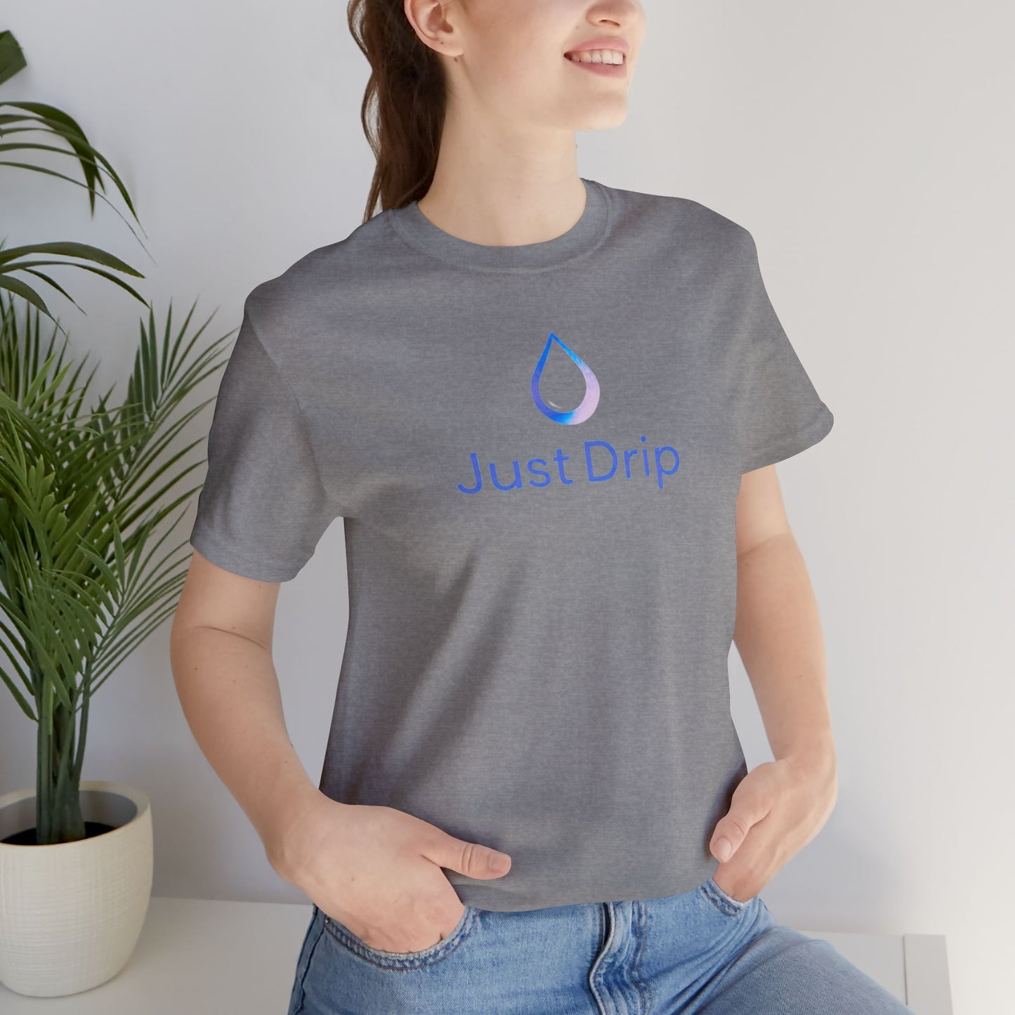 Camiseta unisex Just Drip: estilo informal y moderno para uso diario 