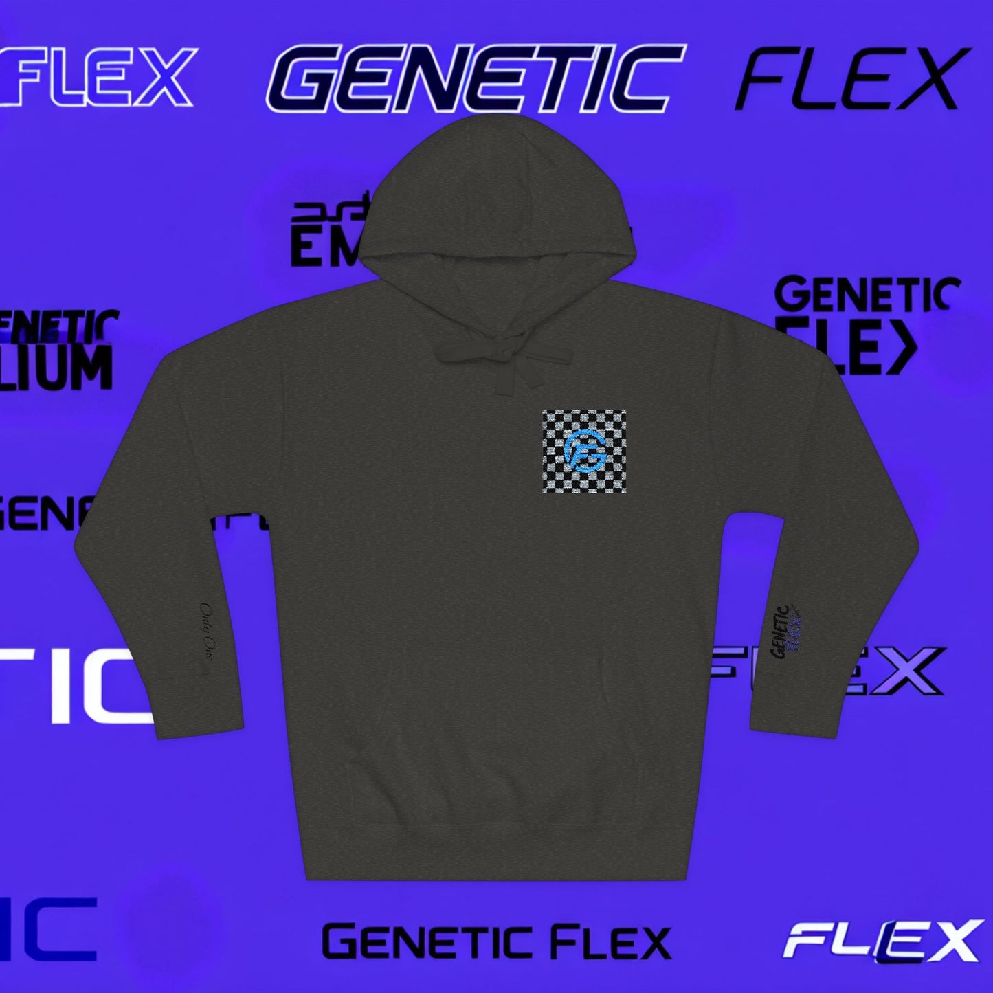 Genetic Flex Unisex Fleece Hoodie - Trendy Graphic Hoodie for Casual Outfits, Stylish