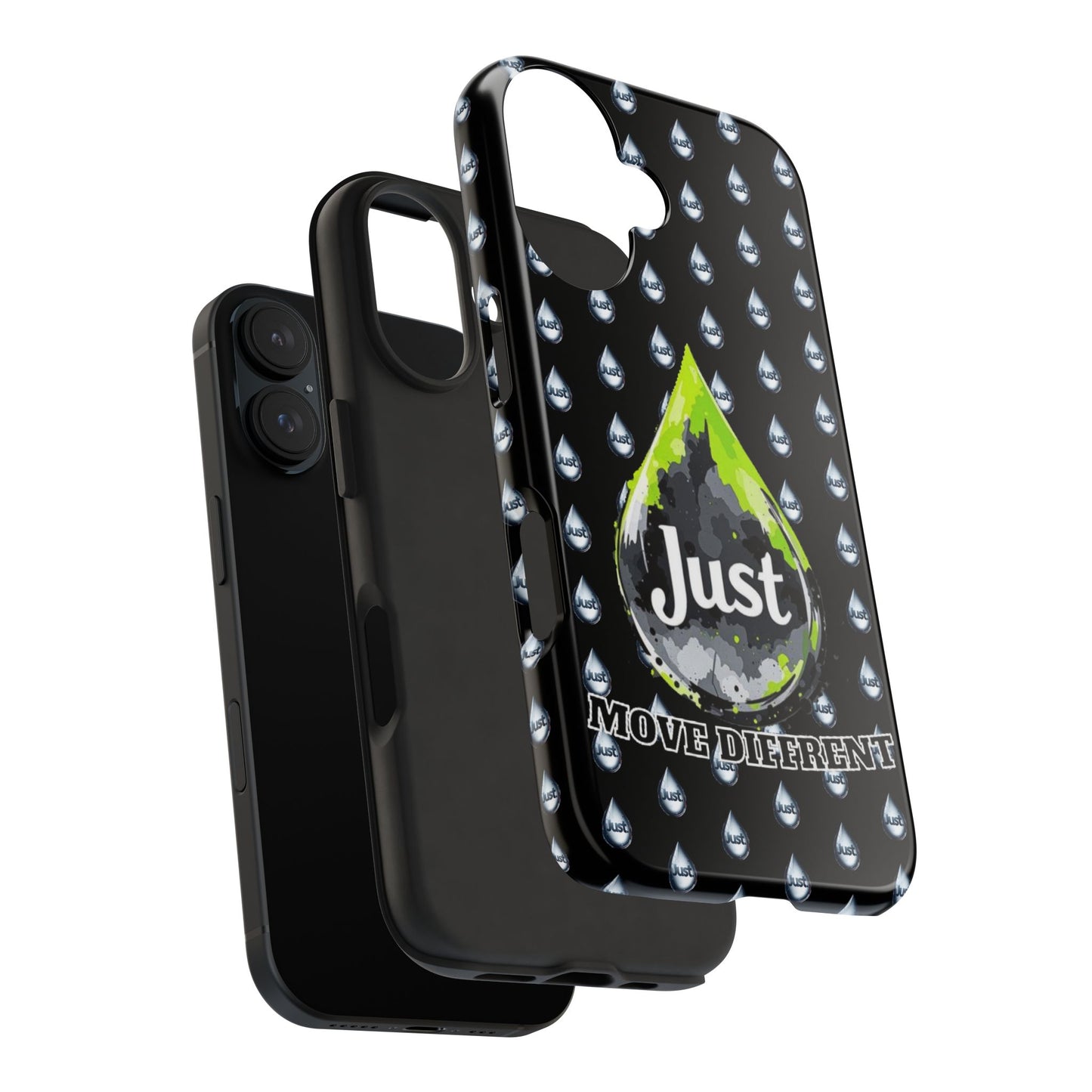 I Phone Case/Samsung  -BY "JUST DRIP"- "Move Different" Design, Durable Protection for Active Lifestyles