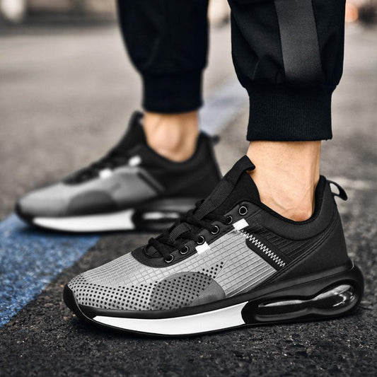 Zapatos deportivos de una sola capa con malla hueca para hombre