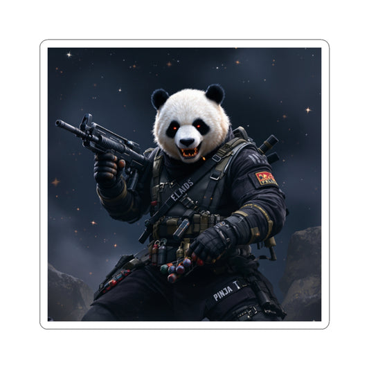 Cool Panda Gamer "JUST DRIP" Cut Stickers - Perfect for Laptops & Gear