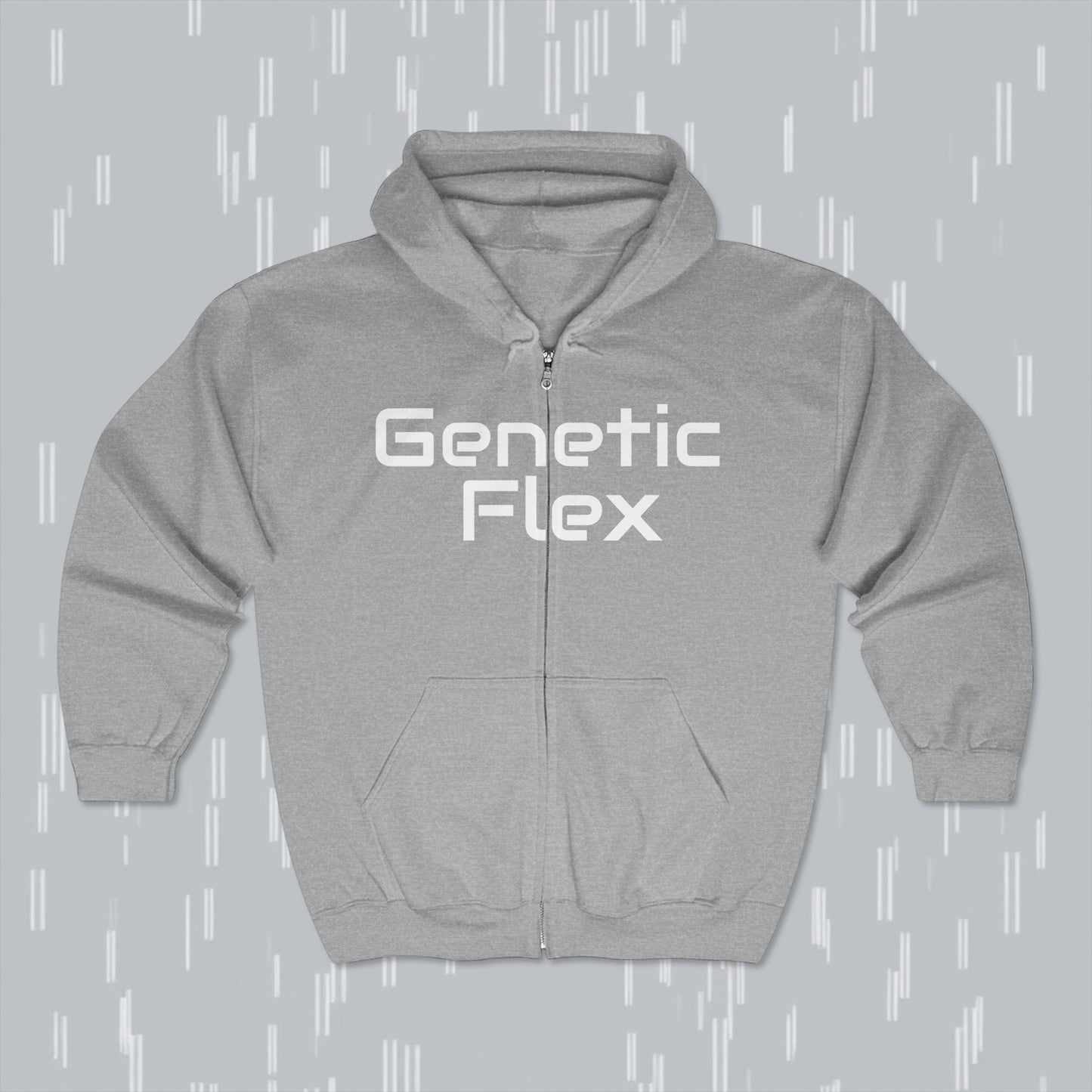 Genetic Flex ™ Full Zip Hooded Sweatshirt - Comfortable Fitness Jacket for Gym Lovers