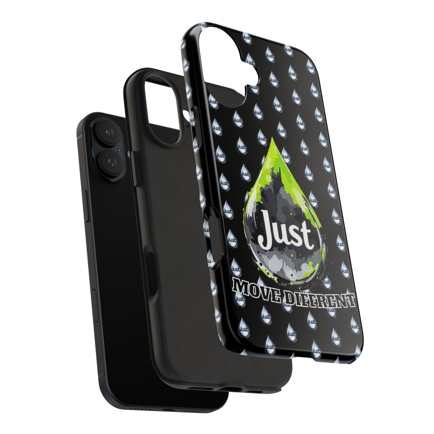 I Phone Case/Samsung  -BY "JUST DRIP"- "Move Different" Design, Durable Protection for Active Lifestyles