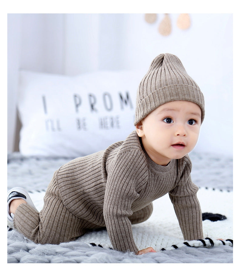 Baby Sweater Suit Autumn And Winter New Bottoming Shirt