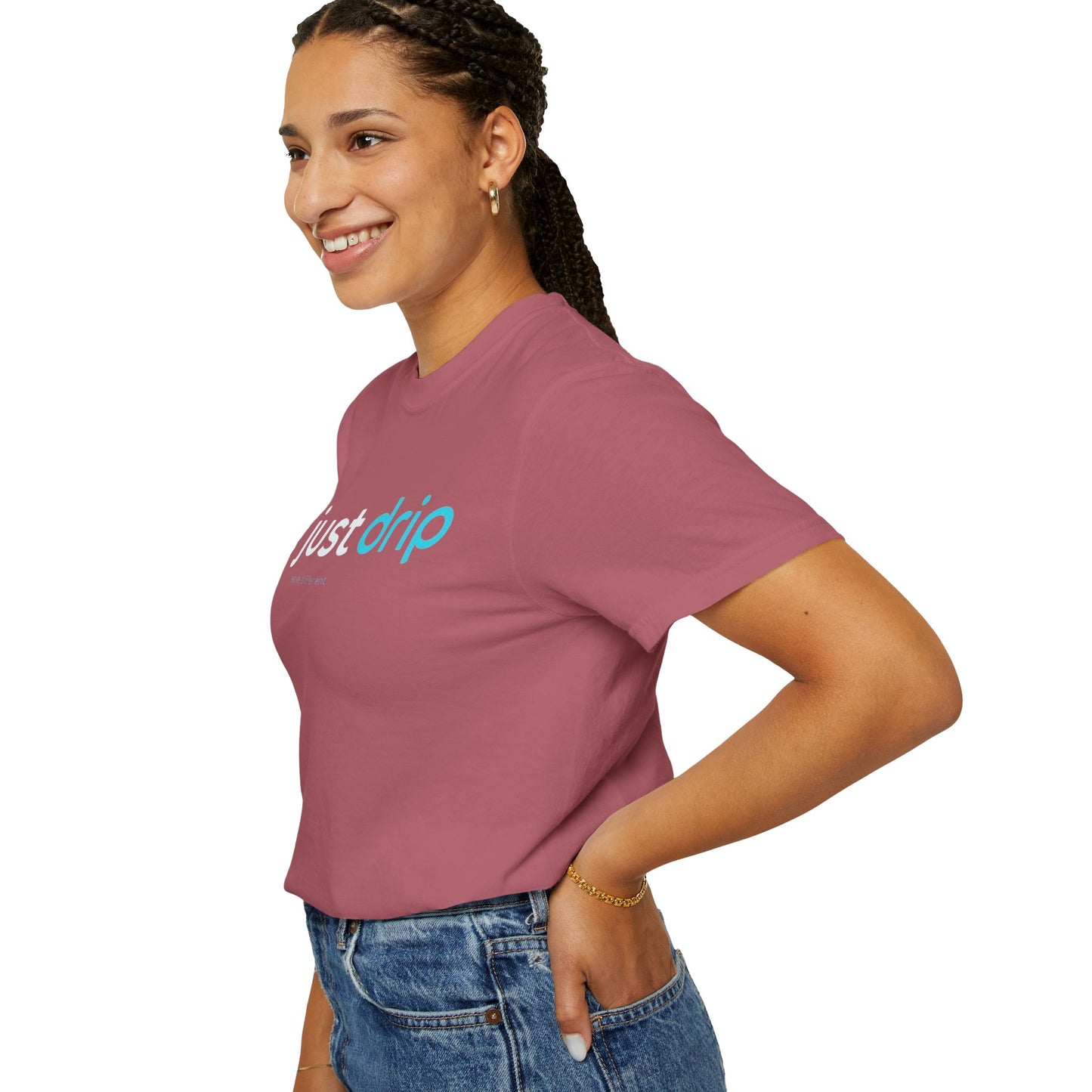 JUST DRIP Male/Female Garment-Dyed T-shirt
