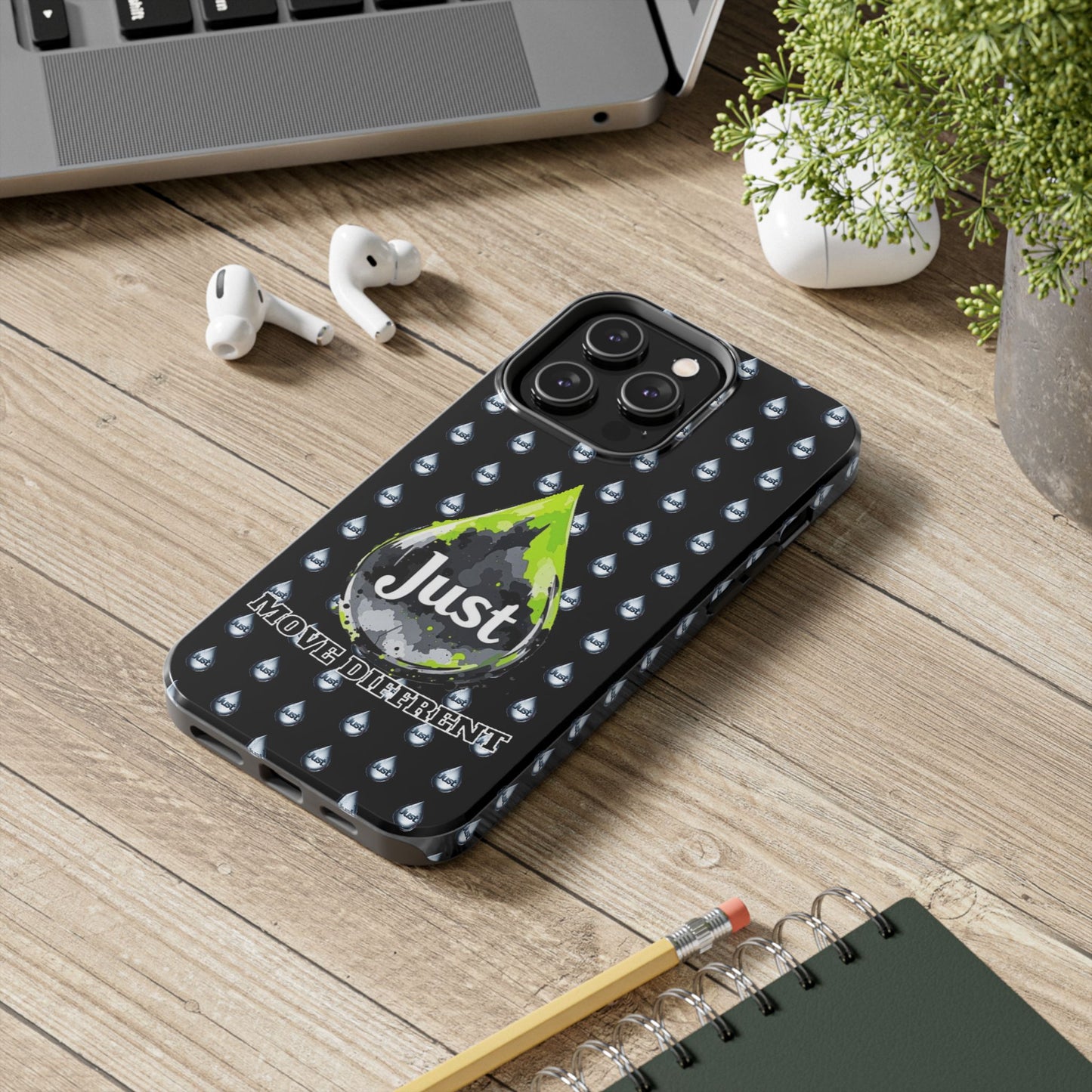 I Phone Case/Samsung  -BY "JUST DRIP"- "Move Different" Design, Durable Protection for Active Lifestyles