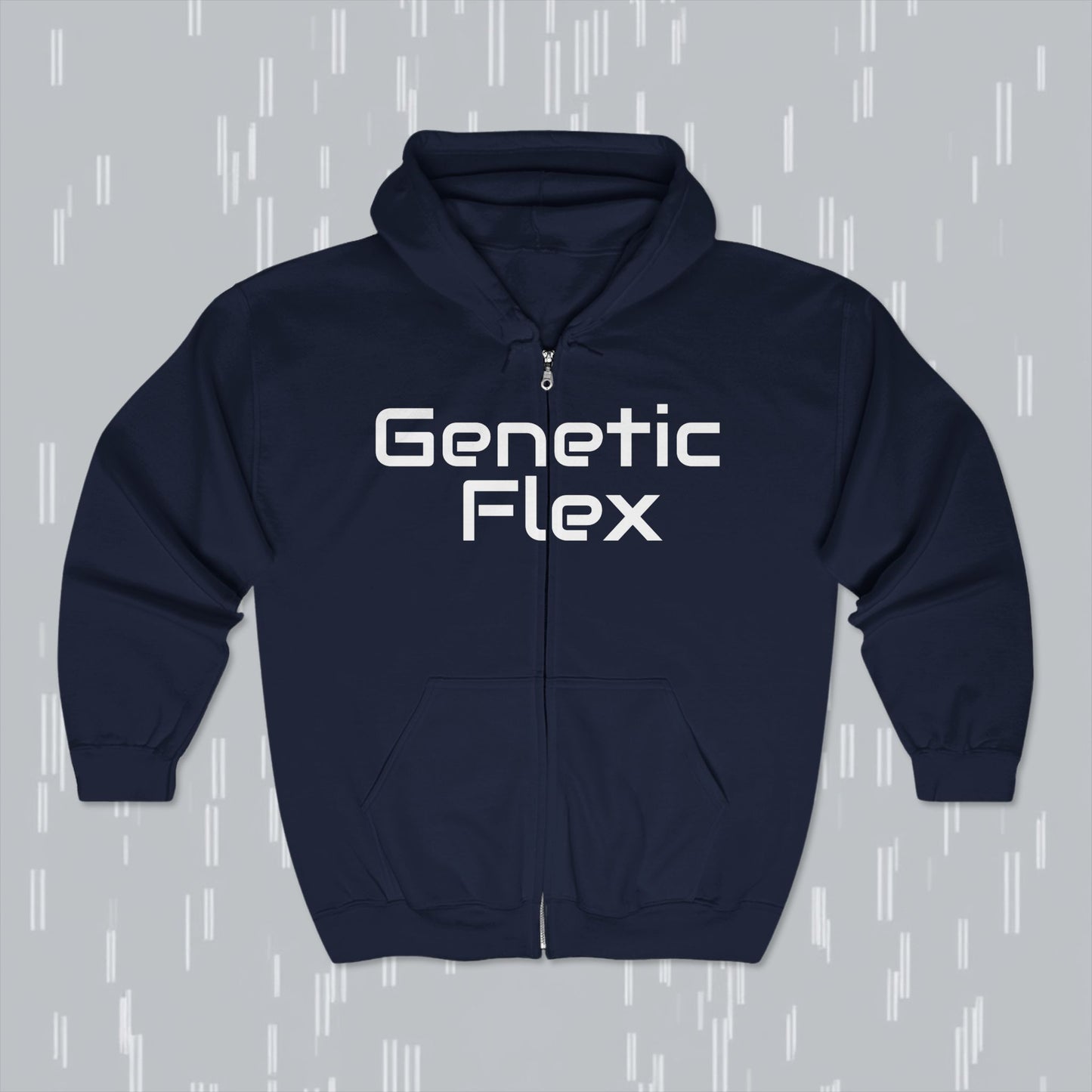 Genetic Flex ™ Full Zip Hooded Sweatshirt - Comfortable Fitness Jacket for Gym Lovers