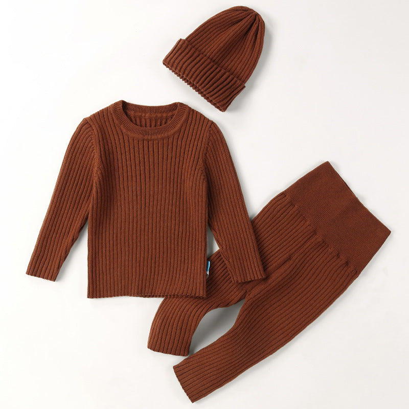 Baby Sweater Suit Autumn And Winter New Bottoming Shirt
