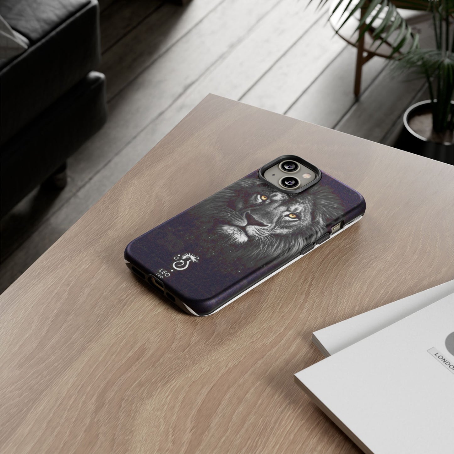 Funda para teléfono Leo Lion: resistente y elegante.