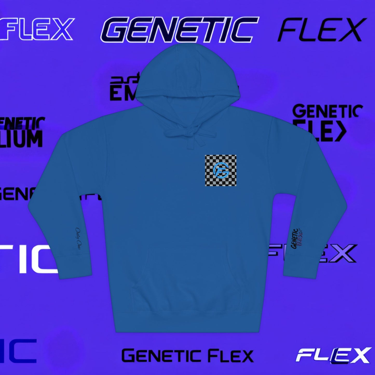 Genetic Flex Unisex Fleece Hoodie - Trendy Graphic Hoodie for Casual Outfits, Stylish