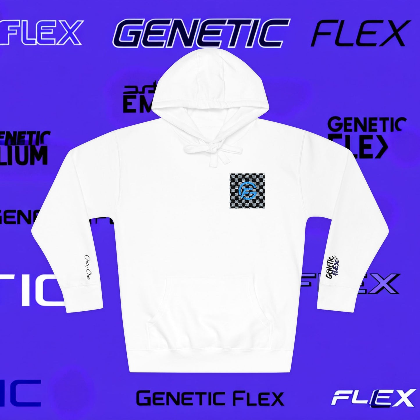 Genetic Flex Unisex Fleece Hoodie - Trendy Graphic Hoodie for Casual Outfits, Stylish