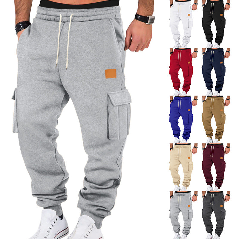 Pantalones deportivos cargo multibolsillos para hombre