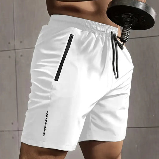 Pantalones cortos de poliéster para hombre, para exteriores, de seda helada, holgados y de secado rápido.