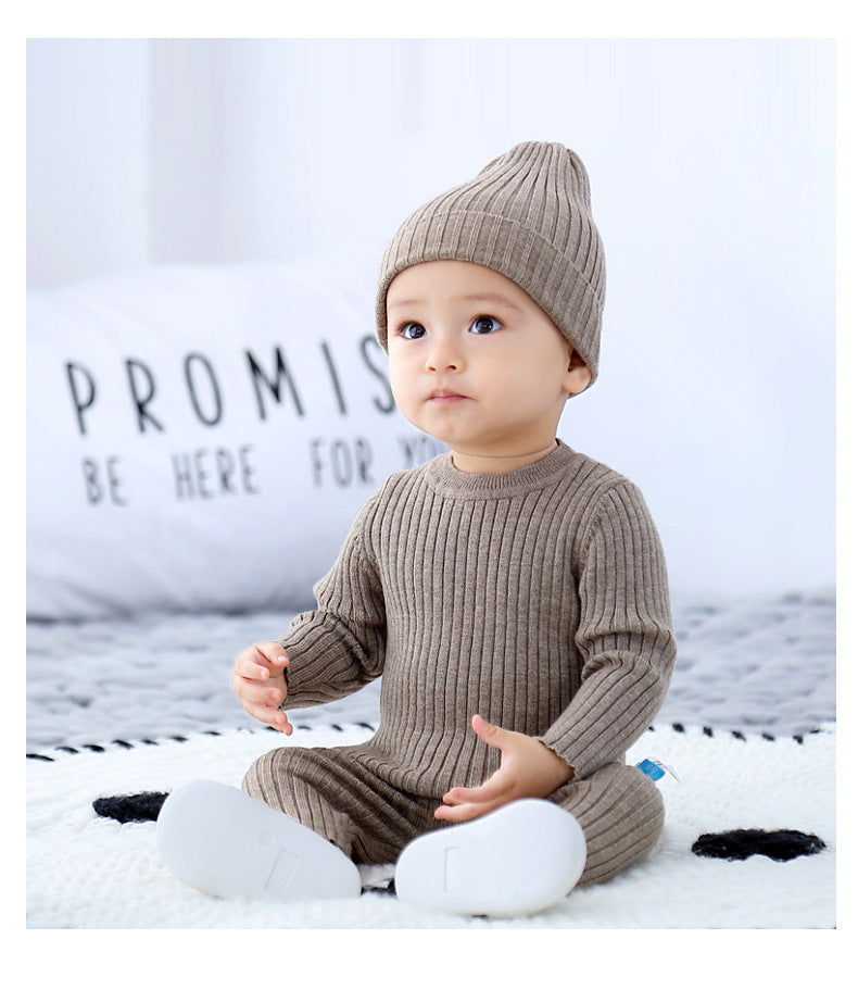 Baby Sweater Suit Autumn And Winter New Bottoming Shirt