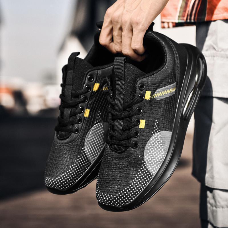 Zapatos deportivos de una sola capa con malla hueca para hombre
